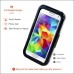 Samsung Galaxy S5 - Waterproof Shockproof Dirtproof Snowproof IP-68 Standard Hard Protective Phone Cover - Black